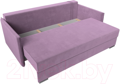 Диван Лига Диванов Сайгон 348 (микровельвет сиреневый)