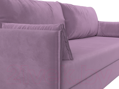 Диван Лига Диванов Сайгон 348 (микровельвет сиреневый)