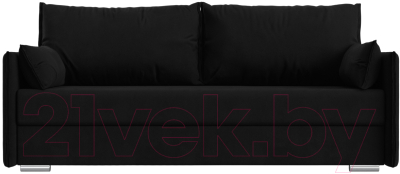 Диван Лига Диванов Сайгон 348 (микровельвет черный)