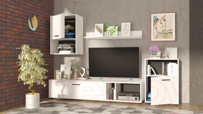 Стенка НК Мебель Rock / 71295603 (белый)