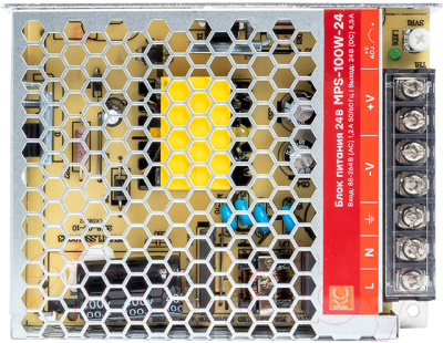 Блок питания на DIN-рейку КС MPS-100W-24V - фото