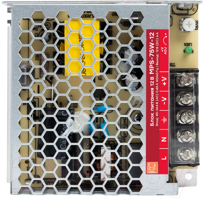 Блок питания на DIN-рейку КС MPS-75W-12V - фото