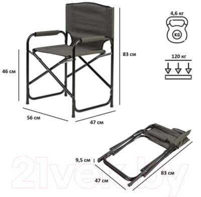 Кресло складное Green Glade РС520 (хаки)