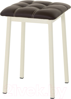 Табурет AMC Comfort 7К3.2 (кожзам венге/слоновая кость) - фото