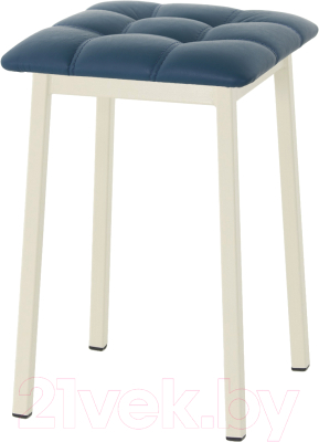 Табурет AMC Comfort 7К3.13 (кожзам атлантик/слоновая кость) - фото