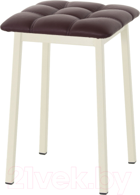 Табурет AMC Comfort 7К3.14 (кожзам бордо/слоновая кость) - фото