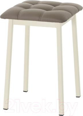 Табурет AMC Comfort 7К3.17 (кожзам капучино/слоновая кость) - фото