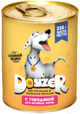 Влажный корм для собак Doyzer Для крупных пород с говядиной - фото