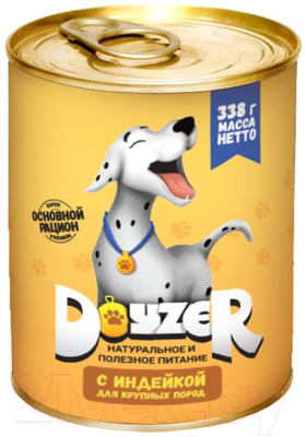 Влажный корм для собак Doyzer Для крупных пород с индейкой - фото