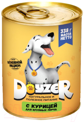 Влажный корм для собак Doyzer Для крупных пород с курицей - фото