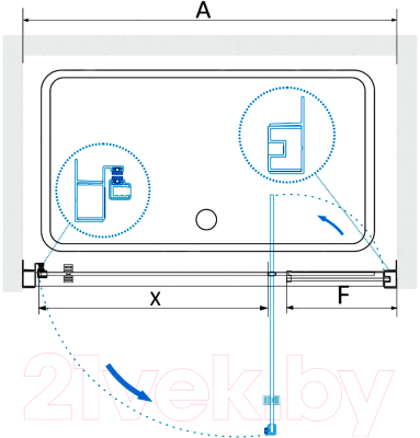 Душевая дверь RGW PA-02-B / 41080209-14