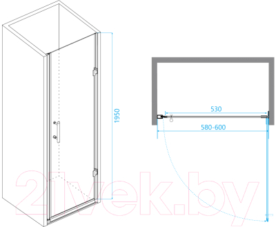 Душевая дверь RGW PA-06-B / 41080606-14