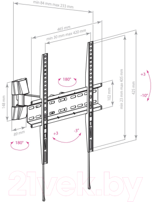 Кронштейн для телевизора ARM Media LCD-413