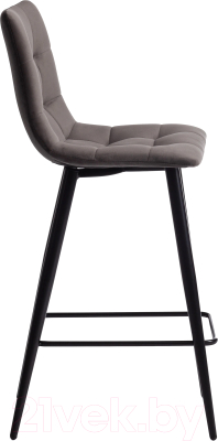 Стул барный Tetchair Chilly 55x44x94 (темно-серый Barkhat 14/черный)