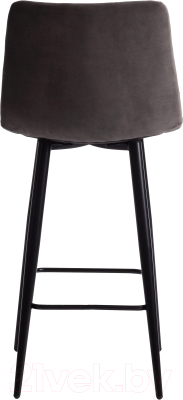 Стул барный Tetchair Chilly 55x44x94 (темно-серый Barkhat 14/черный)