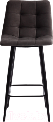 Стул барный Tetchair Chilly 55x44x94 (темно-серый Barkhat 14/черный)