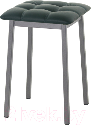 Табурет AMC Comfort 7К4.9 (кожзам зеленый/графит) - фото