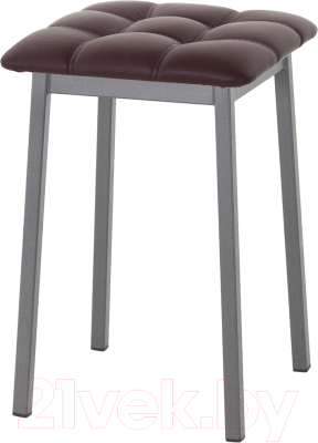 Табурет AMC Comfort 7К4.14 (кожзам бордо/графит) - фото