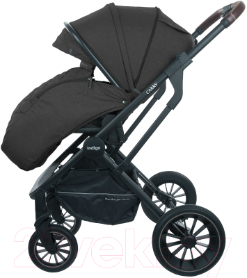 Детская универсальная коляска INDIGO Carry 2 в 1 (черный)