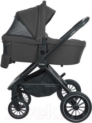 Детская универсальная коляска INDIGO Ultra 2 в 1 (черный)