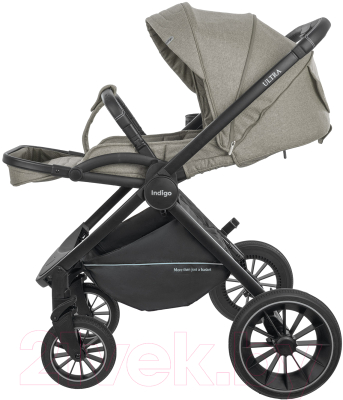 Детская универсальная коляска INDIGO Ultra 3 в 1 (бежевый)