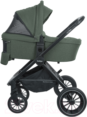 Детская универсальная коляска INDIGO Ultra 3 в 1 (зеленый)