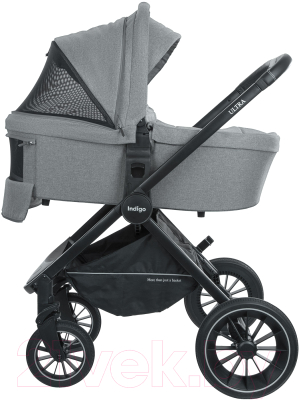 Детская универсальная коляска INDIGO Ultra 3 в 1 (серый)