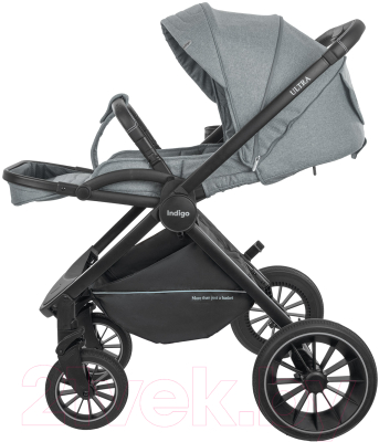 Детская универсальная коляска INDIGO Ultra 3 в 1 (серый)