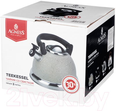Чайник со свистком Agness 937-032