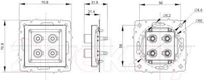 Розетка IEK Brite BR-S40-K02