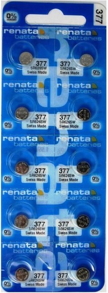 Комплект батареек Renata Watch 377 SR626SW - фото