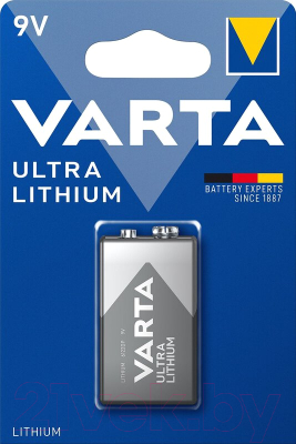 Батарейка Varta Ultra 9V/6FR61 Lithium - фото