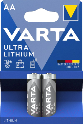 Комплект батареек Varta Ultra AA/FR6 Lithium - фото