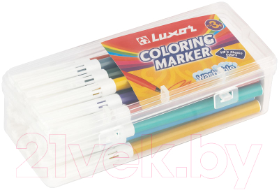 Фломастеры Luxor Coloring / 6101/24 TUB - фото
