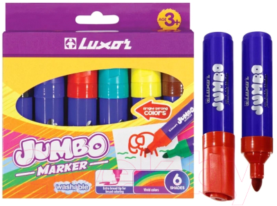 Фломастеры Luxor Jumbo / 6190/Box