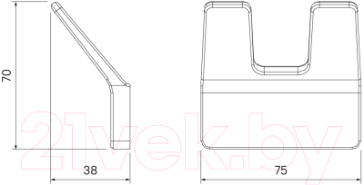 Крючок для ванной IDDIS Slide SLIGM20i41