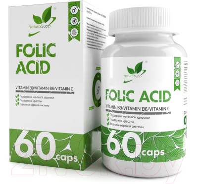 Комплексная пищевая добавка NaturalSupp Фолиевая кислота (Витамин В9)