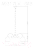 Люстра Arte Lamp Margo A9317LM-3AB