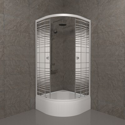 Душевой уголок Triton Стандарт В 90x90 (полосы)