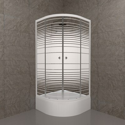 Душевой уголок Triton Стандарт В 90x90 (полосы)