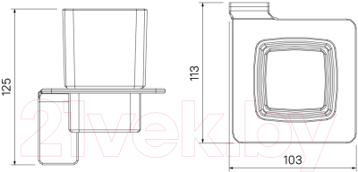 Стакан для зубной щетки и пасты IDDIS Slide SLIGMG1i45