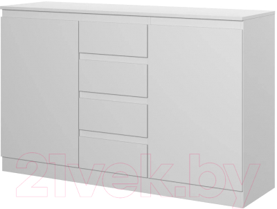 Тумба НК Мебель Stern Т-4 4-я / 72676241 (16мм, белый) - фото