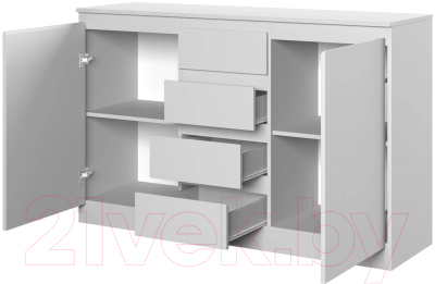 Тумба НК Мебель Stern Т-4 4-я / 72676241 (16мм, белый)