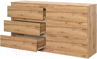 Комод НК Мебель Stern Т-6 6-я / 72676283 (16мм, дуб вотан)