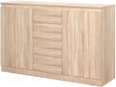 Тумба НК Мебель Stern Т-4 4-я / 72676280 (16мм, дуб сонома) - фото