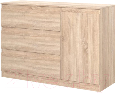 Тумба НК Мебель Stern Т-7 3-я 1д / 72676284 (16мм, дуб сонома) - фото