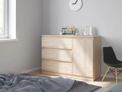 Тумба НК Мебель Stern Т-7 3-я 1д / 72676284 (16мм, дуб сонома)