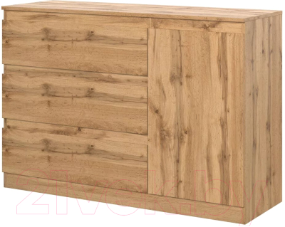 Тумба НК Мебель Stern Т-7 3-я 1д / 72676285 (16мм, дуб вотан) - фото