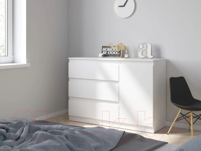 Тумба НК Мебель Stern Т-7 3-я 1д / 72676243 (16мм, белый)