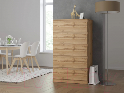 Комод НК Мебель Stern Т-8 5-я / 72676287 (16мм, дуб вотан)